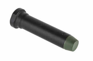 Expo Arms H3 AR-15 Carbine Buffer with OD Green Bumper has a black anodized finish